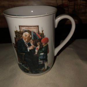 NORMAN ROCKWELL PORCELAIN COFFEE CUP.